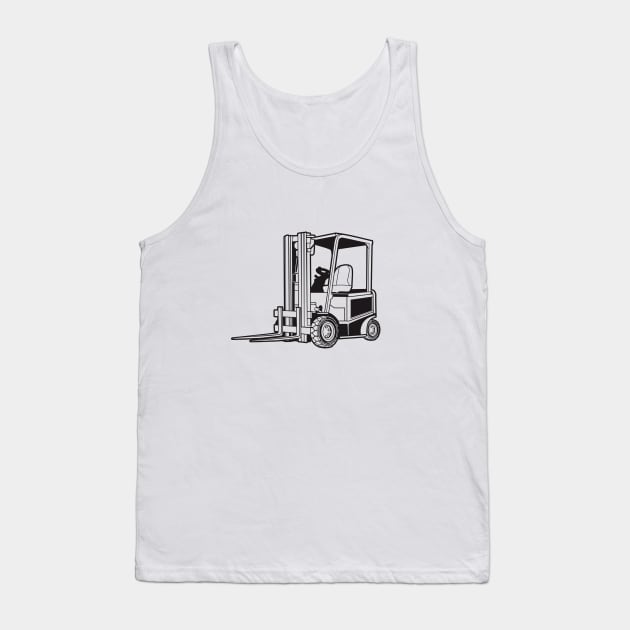 Forklift Tank Top by pmuirart